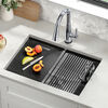 27&rdquo; Workstation Kitchen Sink Undermount&nbsp;16 Gauge&nbsp;Stainless Steel Single Bowl with&nbsp;WorkFlow&trade; Ledge and Accessories